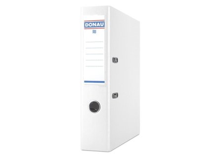 Zakladač pákový DONAU Master, kartón a fólia, A4/75 mm, biely