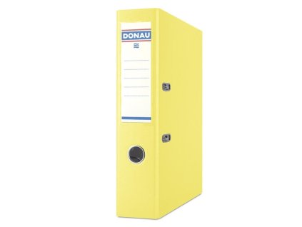 Zakladač pákový DONAU Master, kartón a fólia, A4/75 mm, žltý