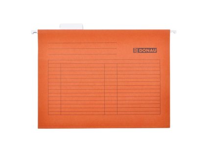 Závesný obal DONAU oranžový 25 ks