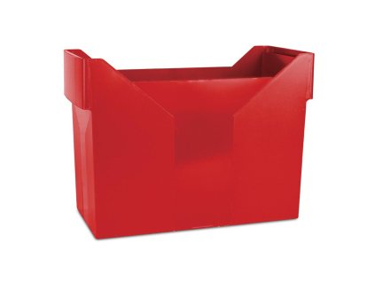 Zásobník na závesné obaly DONAU červený
