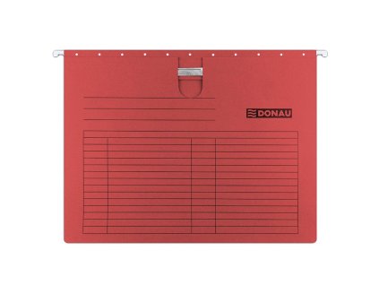 Závesný obal s rýchloviazačom DONAU červený