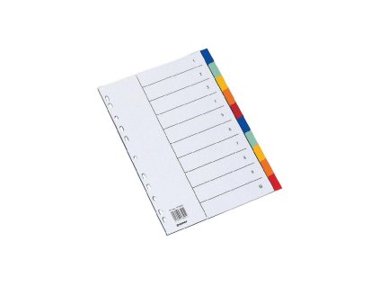 Plastový rozraďovač DONAU 10-dielny farebný