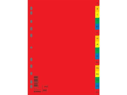 Plastový rozraďovač DONAU A-Z farebný