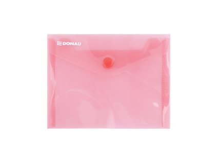 Plastový obal A6 s cvočkom DONAU červený