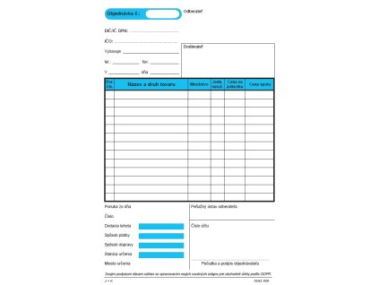 Objednávka A5 - 100 listov