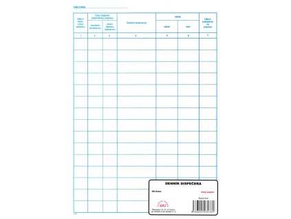 Denník dispečera A4 - 50 listov
