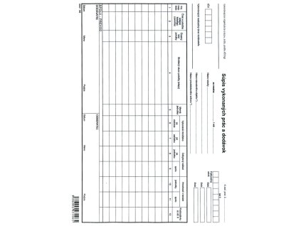 Súpis vykonaných prác a dodávok      A4