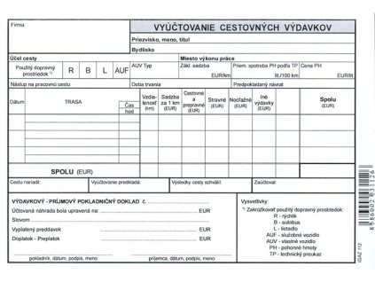 Vyúčtovanie cestovných výdavkov A5