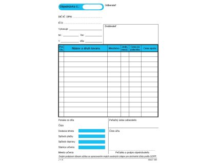 Objednávka A5 - 100 listov samoprepis