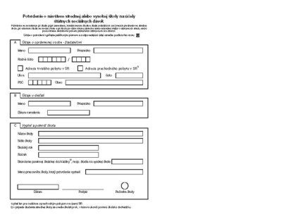 Potvrdenie o návšteve školy     A5 list