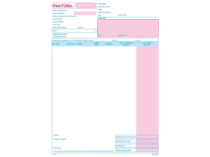 Faktúra A4 samoprepis-dvojfarebná