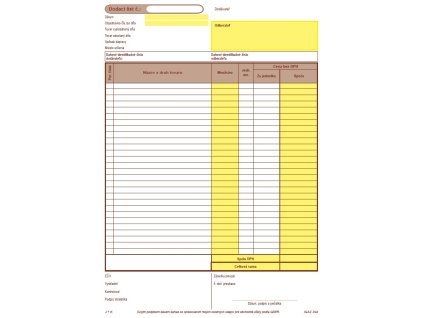 Dodací list  A4  samoprepis dvojfarebný