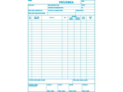 Príjemka A4 samoprepis