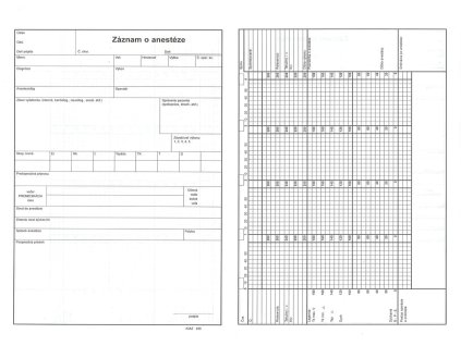 Záznam o anestéze   A3fA4