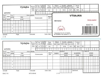 Výdajka MTZ 008   210x75mm