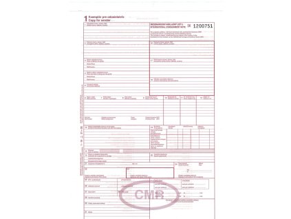 CMR - 5 listov   SK/GB