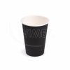 Papierový pohár (FSC Mix/PE) čierny Ø74mm 240ml [10 ks]
