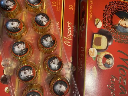 Mozartovy koule Mozart kugeln 200g 10ks