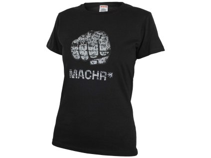 bennon predator lady t shirt damske tricko s potiskem cerna seda s (2)