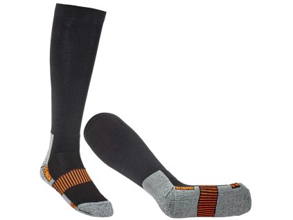 bennon merino trek knee sock trekove podkolenky z merino vlny cerna seda 36 38 (3)