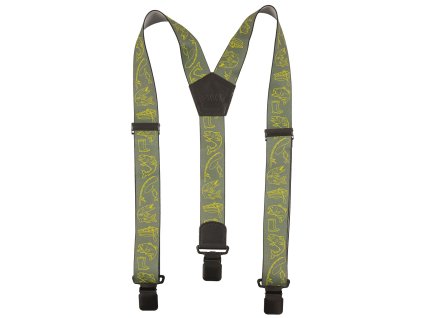 bennon bennonky fish braces green nastavitelne univerzalni sle s obrazky ryb khaki univerzalni