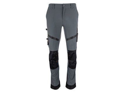 bennon argon trousers grey black strecove pracovni kalhoty do pasu seda cerna 42