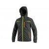 cxs norfolk softshellova bunda cerna hv zlute a oranzove doplnky l