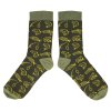 bennonky fish socks green ponozky motiv ryb khaki zelena 39 41