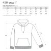 CLOUD (GOTS) 428 mikina unisex