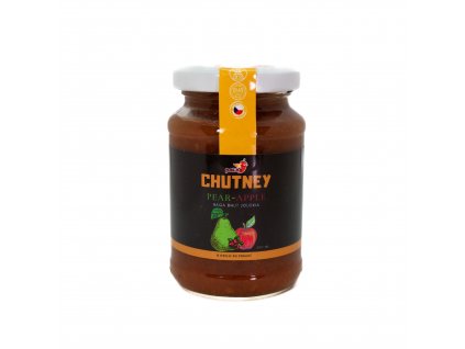 Hruškovo jablečné chutney s brusinkami