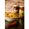 Jalapeno salsa a chipotle salsa nachos