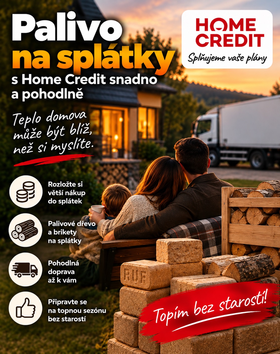 Palivo ZDEMAR na splátky od společnosti HomeCredit