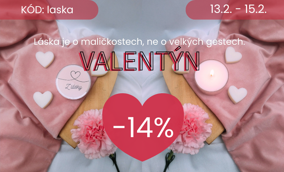 Valentýnská sleva 14%