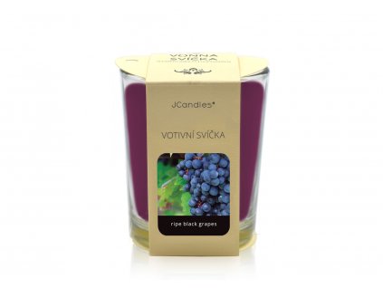 jcandles votive color v krabicce ripe black grapes fialova