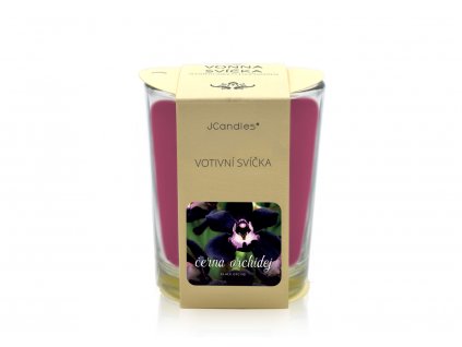 jcandles votive color v krabicce black orchid