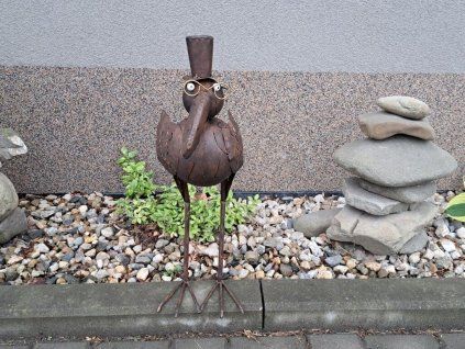 velký kovový pták | 56 cm