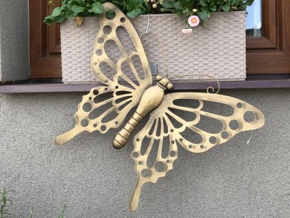 kovový motýl na zavěšení | 56 cm