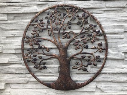 kovový strom na zavěšení antická patina | 60 cm