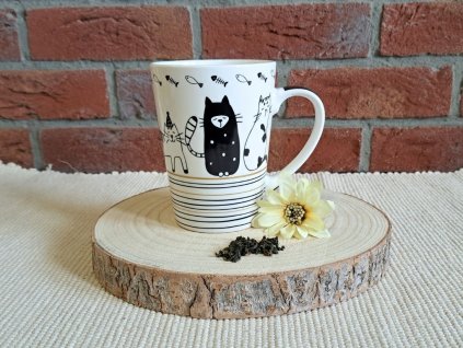 porcelánový hrnek 0,55 l | kočka