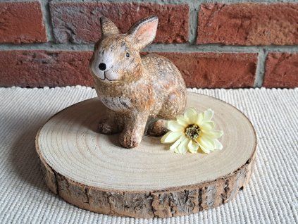 keramický zajíc 14 cm