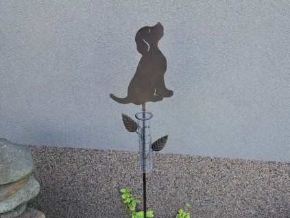 Kovový srážkoměr pes 110 cm
