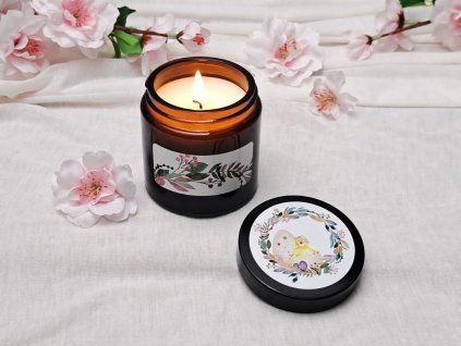 Svíčka ve skle Husička