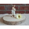 polyresinový zajíc 13 cm | chlapeček