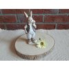 polyresinový zajíc 18 cm | chlapeček