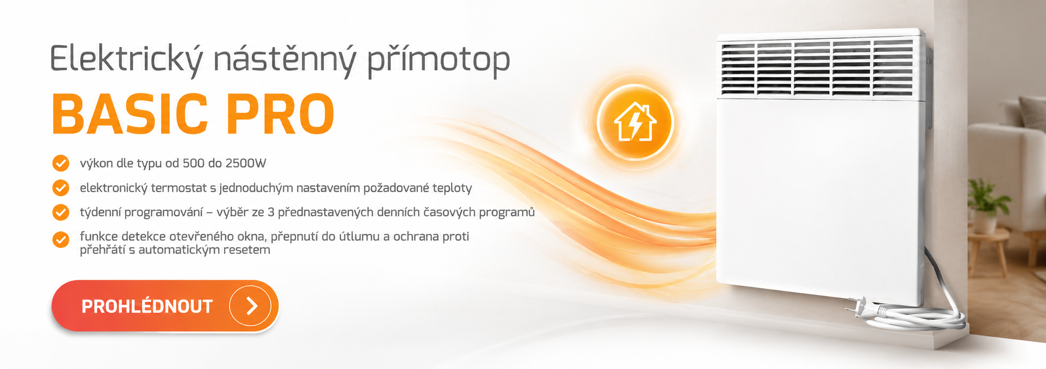 Elektrické přímotopy BASIC PRO