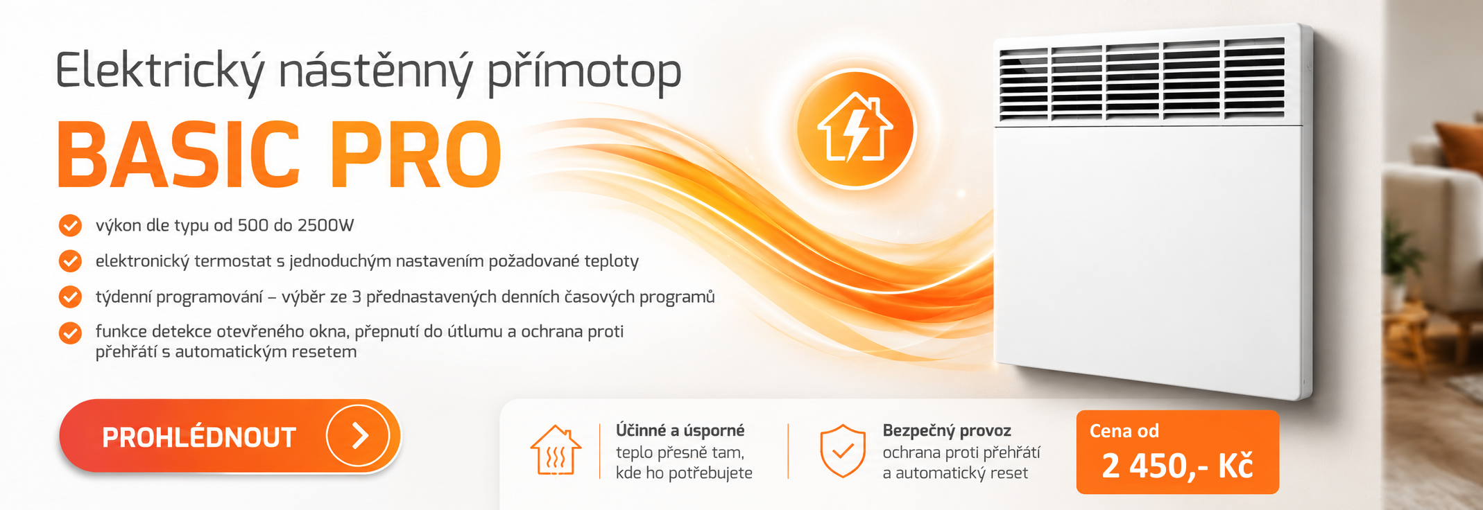 Elektrické přímotopy BASIC PRO