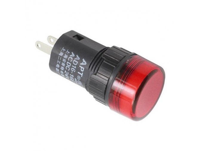 kontrolka 12V 19mm led cervena k458a