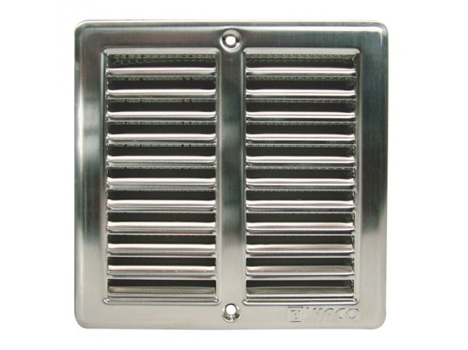 Větrací mřížka nerez NVM 150x150 s rámečkem