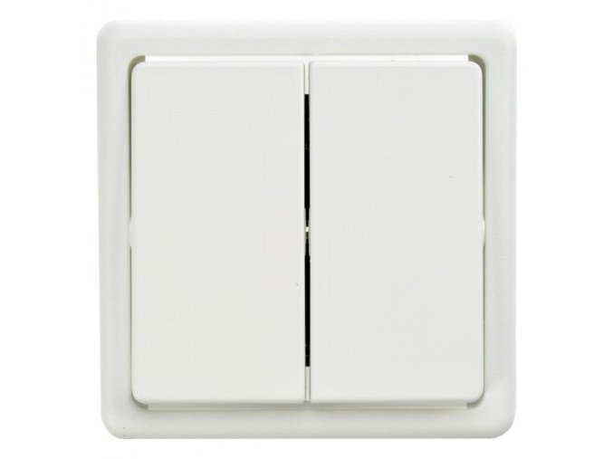Vypínač dvojschodišťový č.5B /č.6 plus 6/bílý 3553-52289 B1 Classic