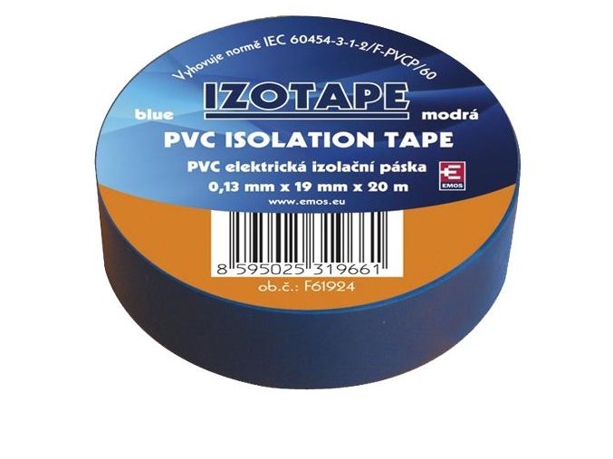 Izolační páska PVC 19mm / 20m modrá